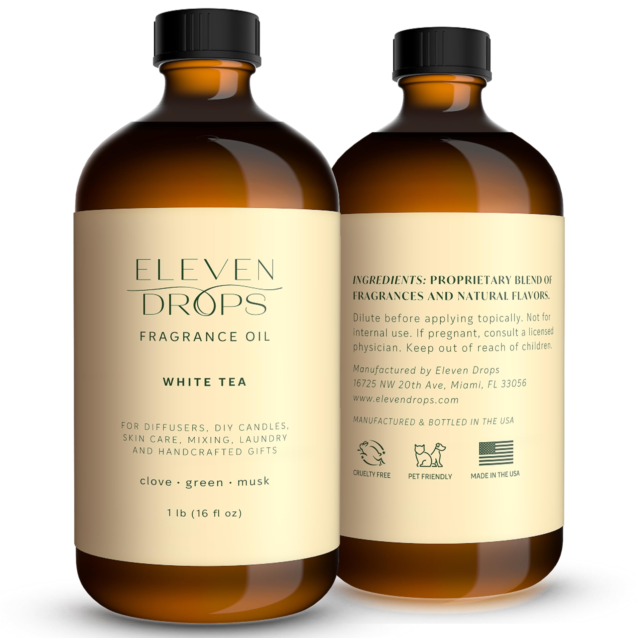 White Tea Essential Diffuser Oil - Premium Luxurious Fragrance Oil