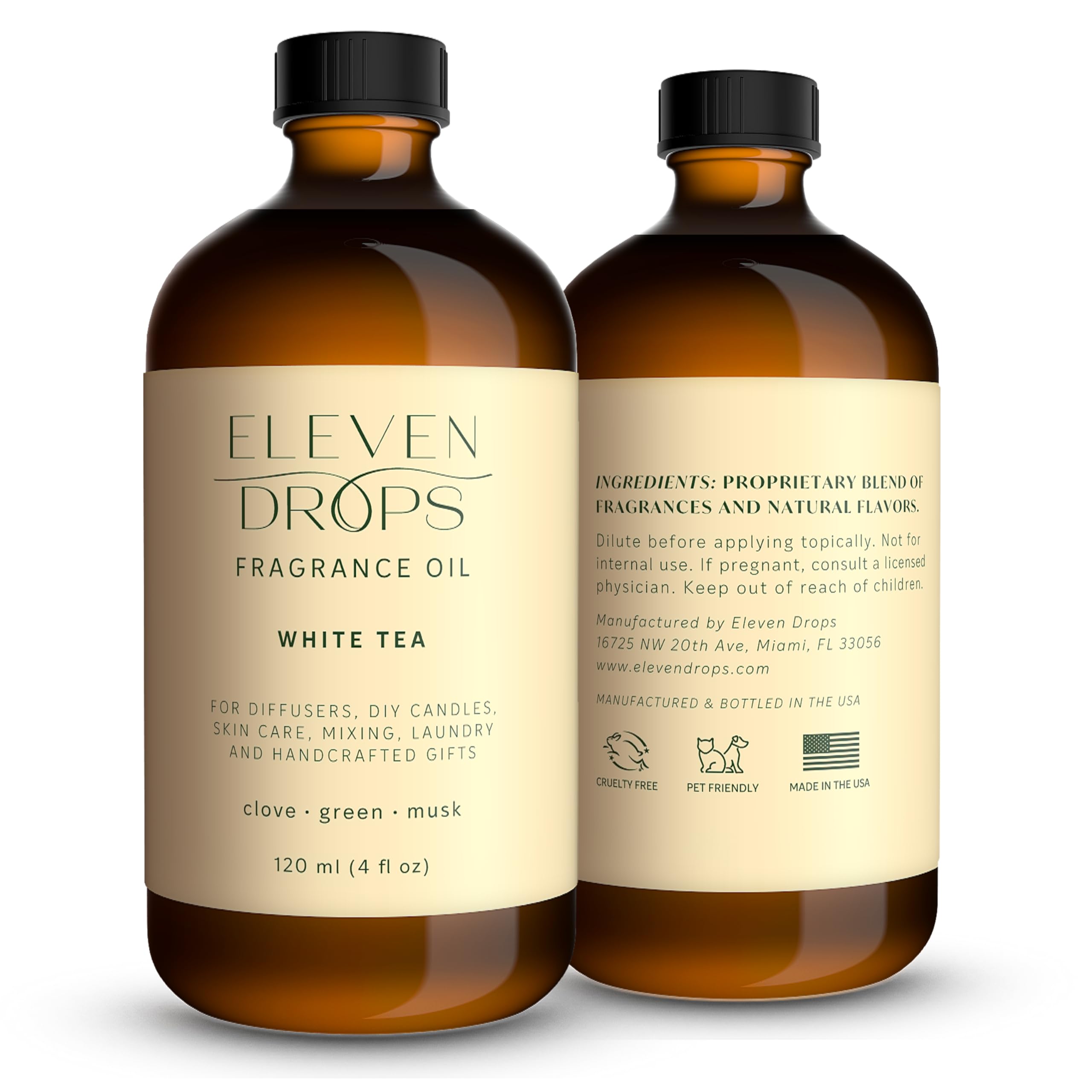 White Tea Essential Diffuser Oil - Premium Luxurious Fragrance Oil