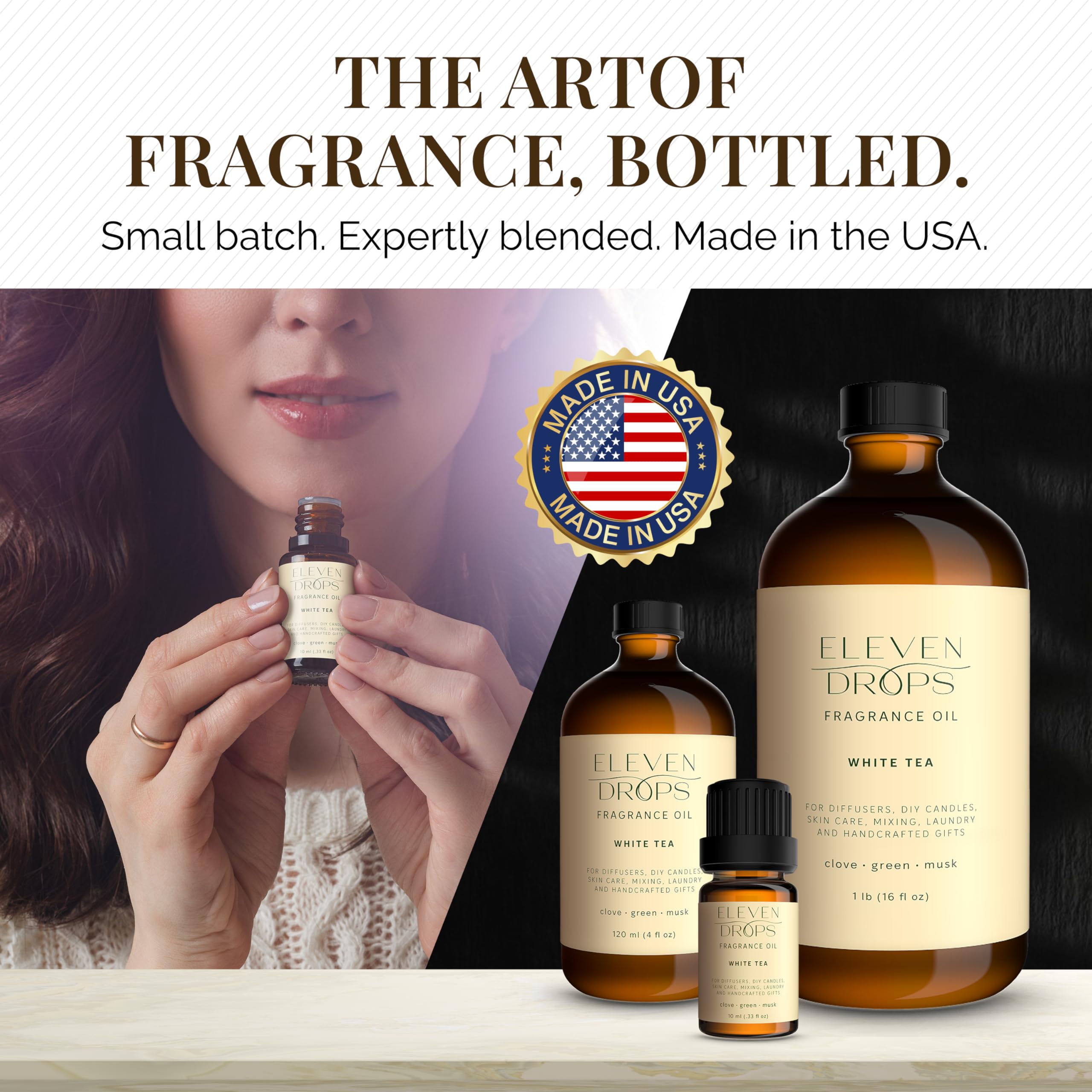 White Tea Essential Diffuser Oil - Premium Luxurious Fragrance Oil