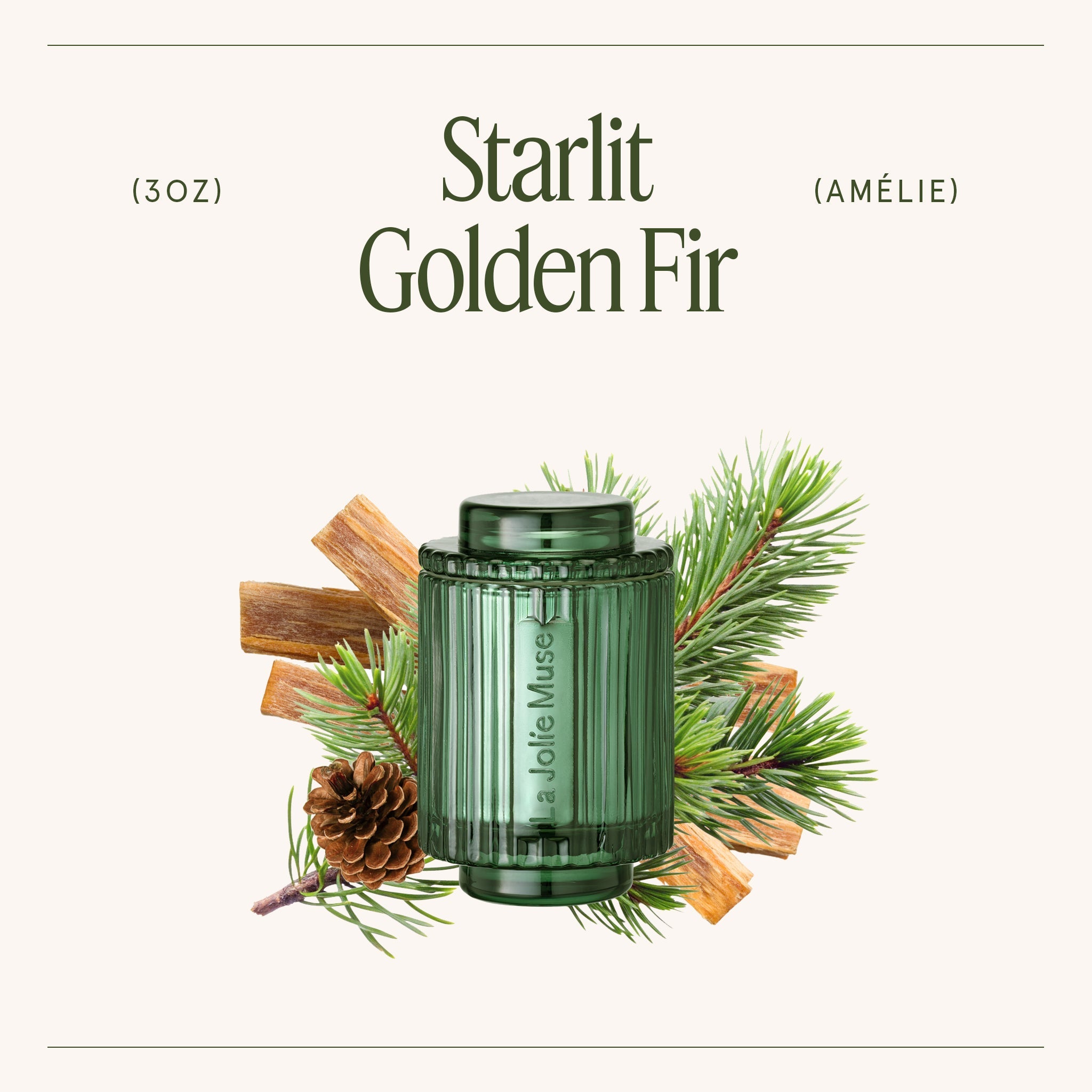 Amélie – Starlit Golden Fir 3oz Candle