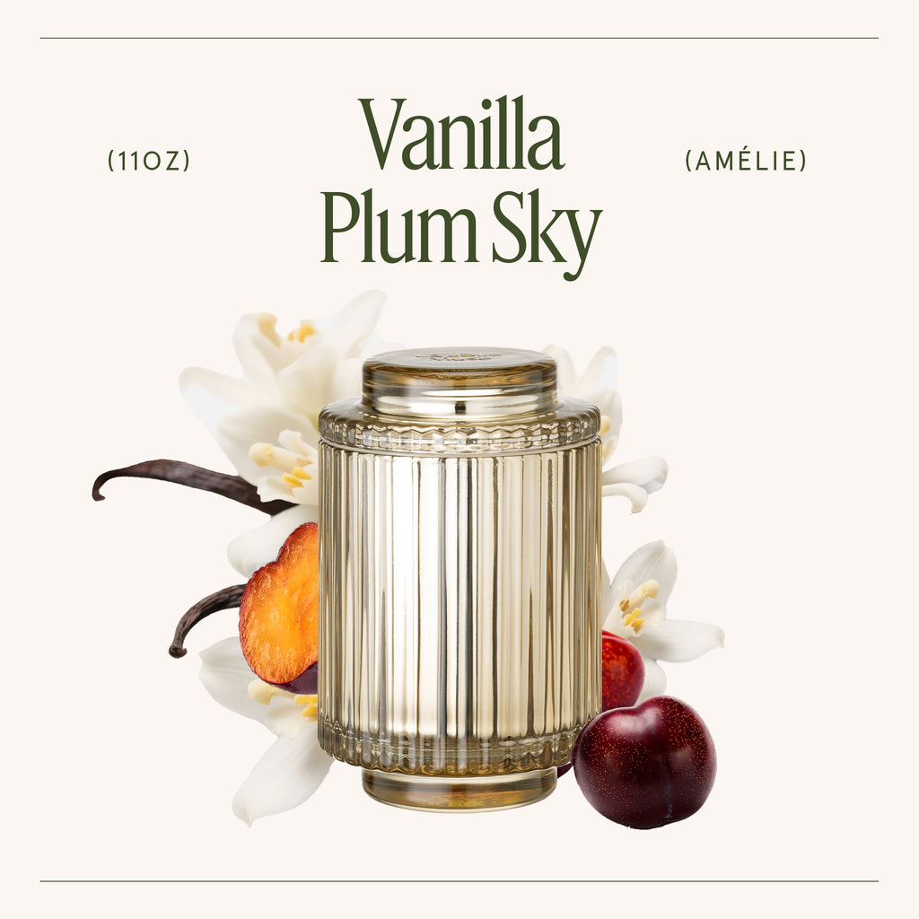 Amélie – Vanilla Plum Sky 11oz Candle