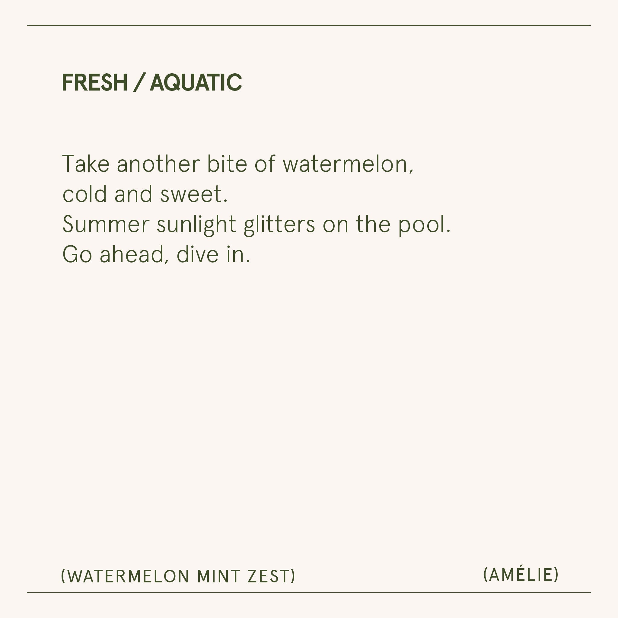 Amélie – Watermelon Mint Zest Candle