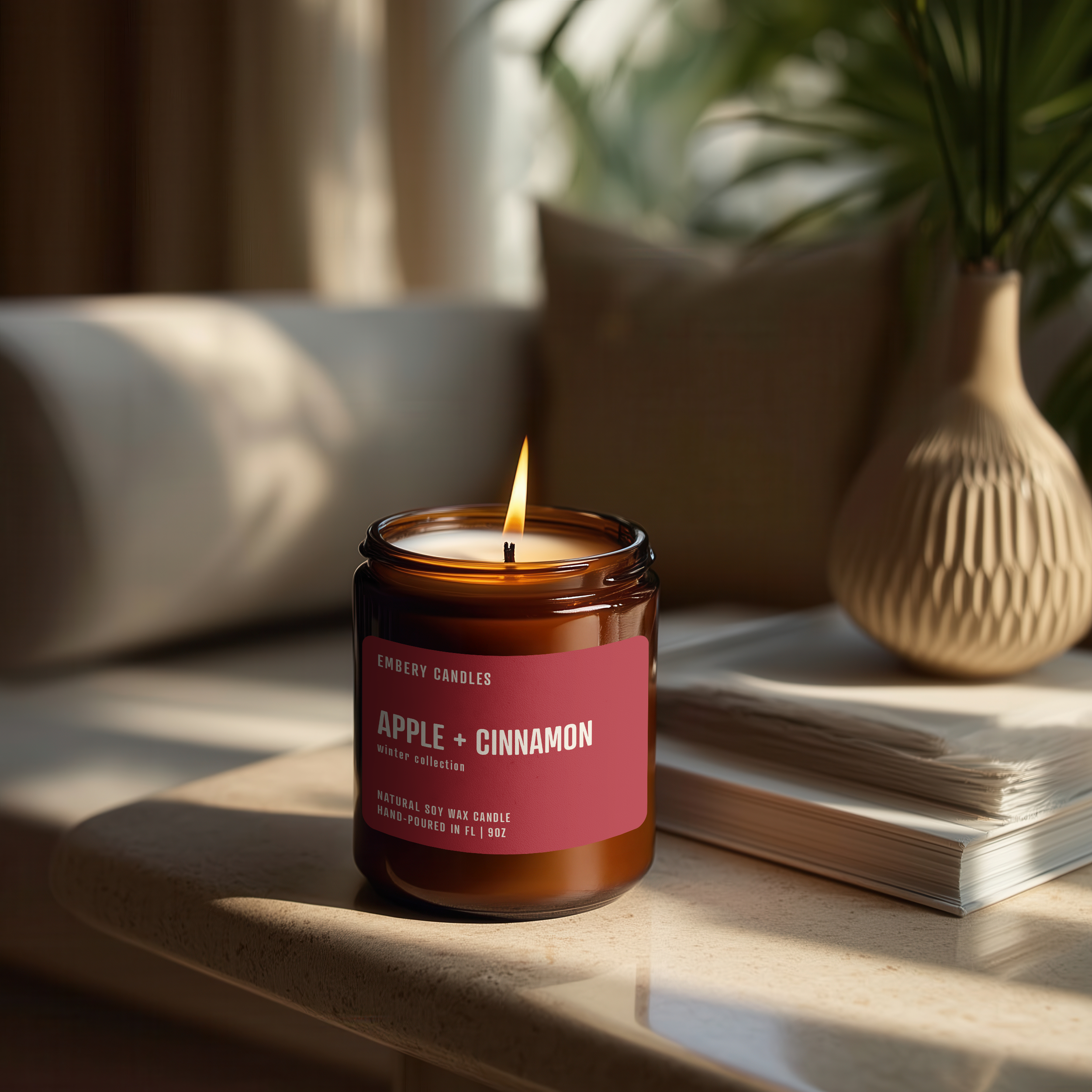 Apple + Cinnamon | Soy Wax Scented Candle