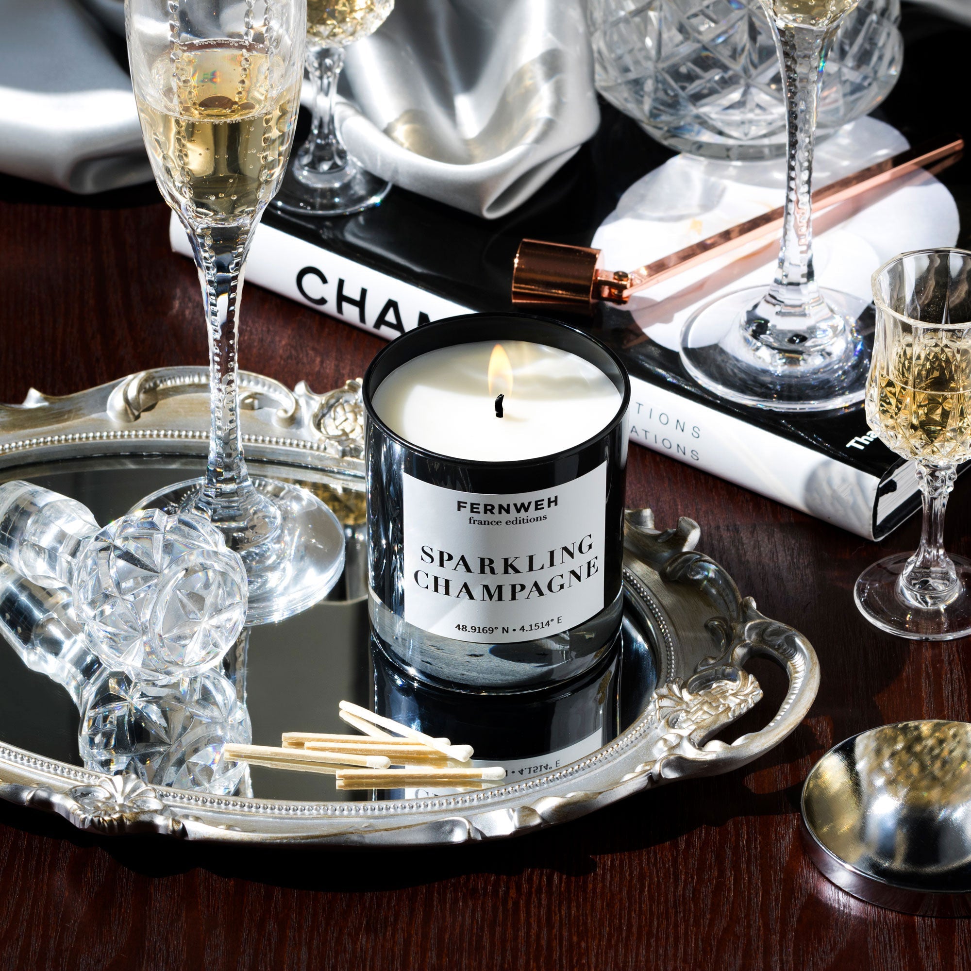 Sparkling Champagne Scented Soy Candle