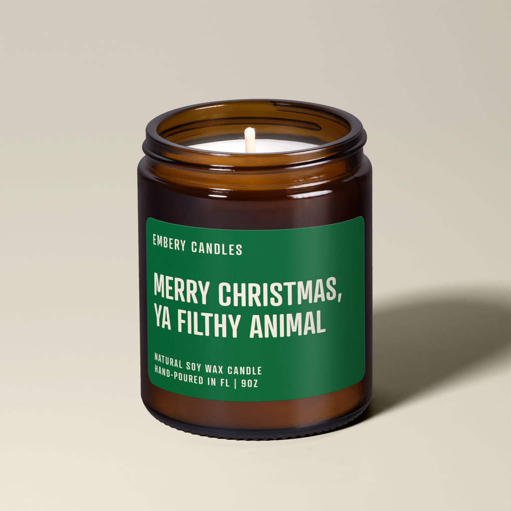 Merry Christmas, Ya Filthy Animal | Soy Wax Scented Candle