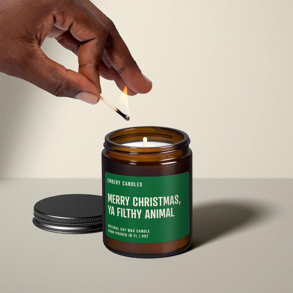 Merry Christmas, Ya Filthy Animal | Soy Wax Scented Candle