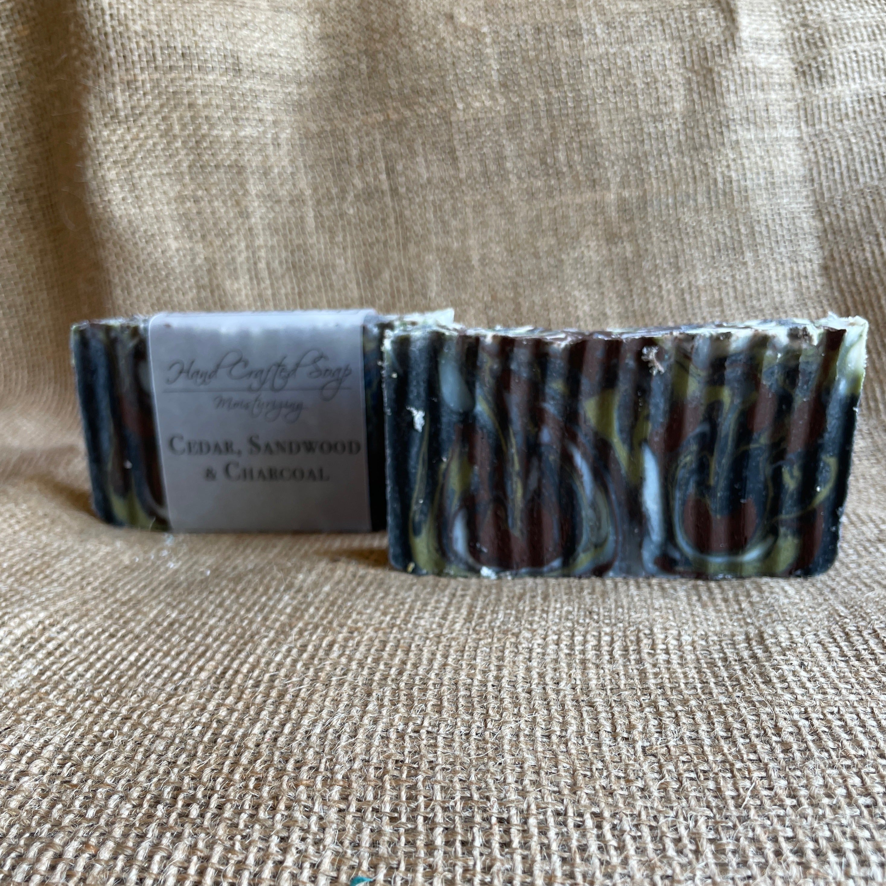 Hand Crafted Soap - Cedar, Sandalwood Charcoal