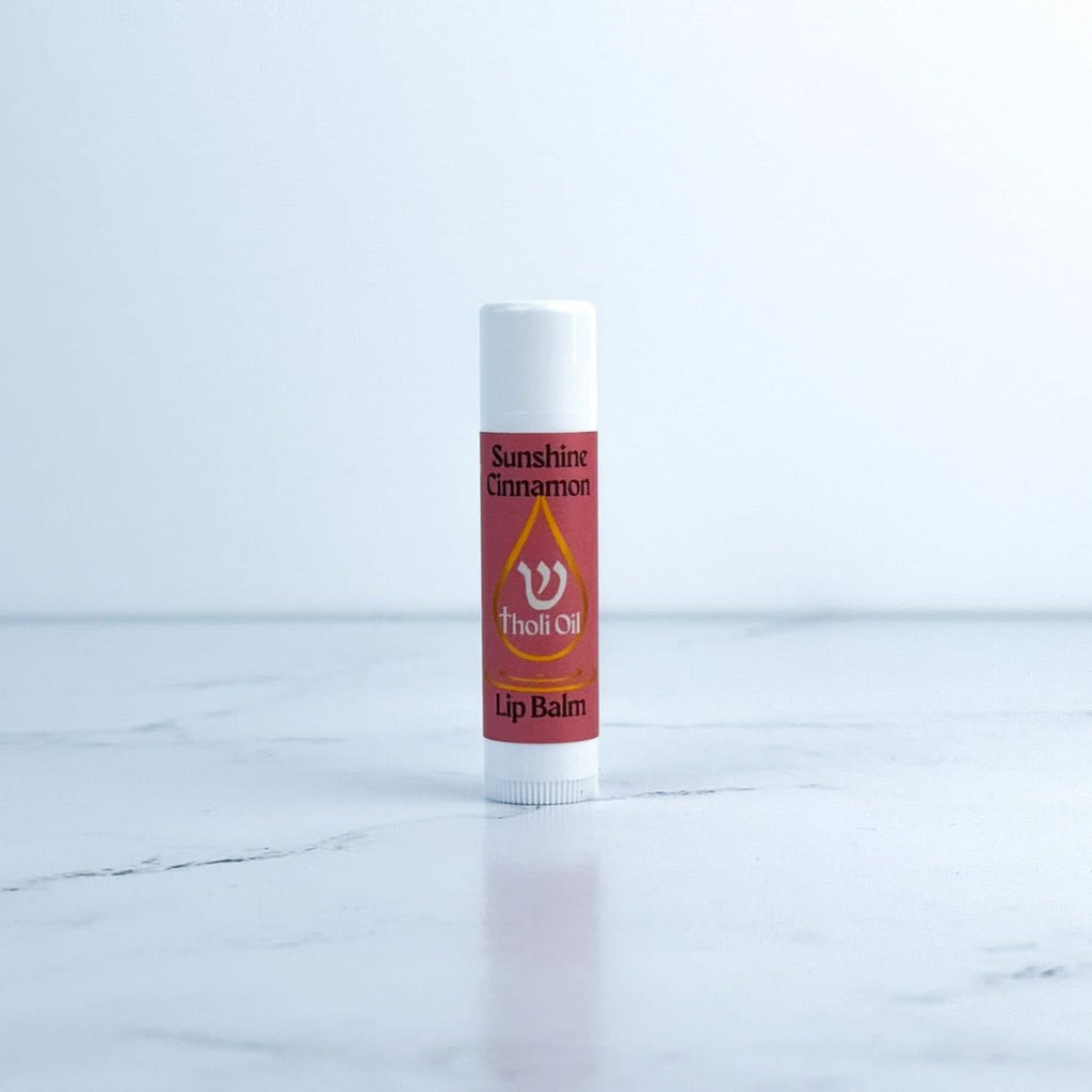 Tholi Oil Lip Balm - Sunshine Cinnamon Flavor, All Natural with Essential Oils