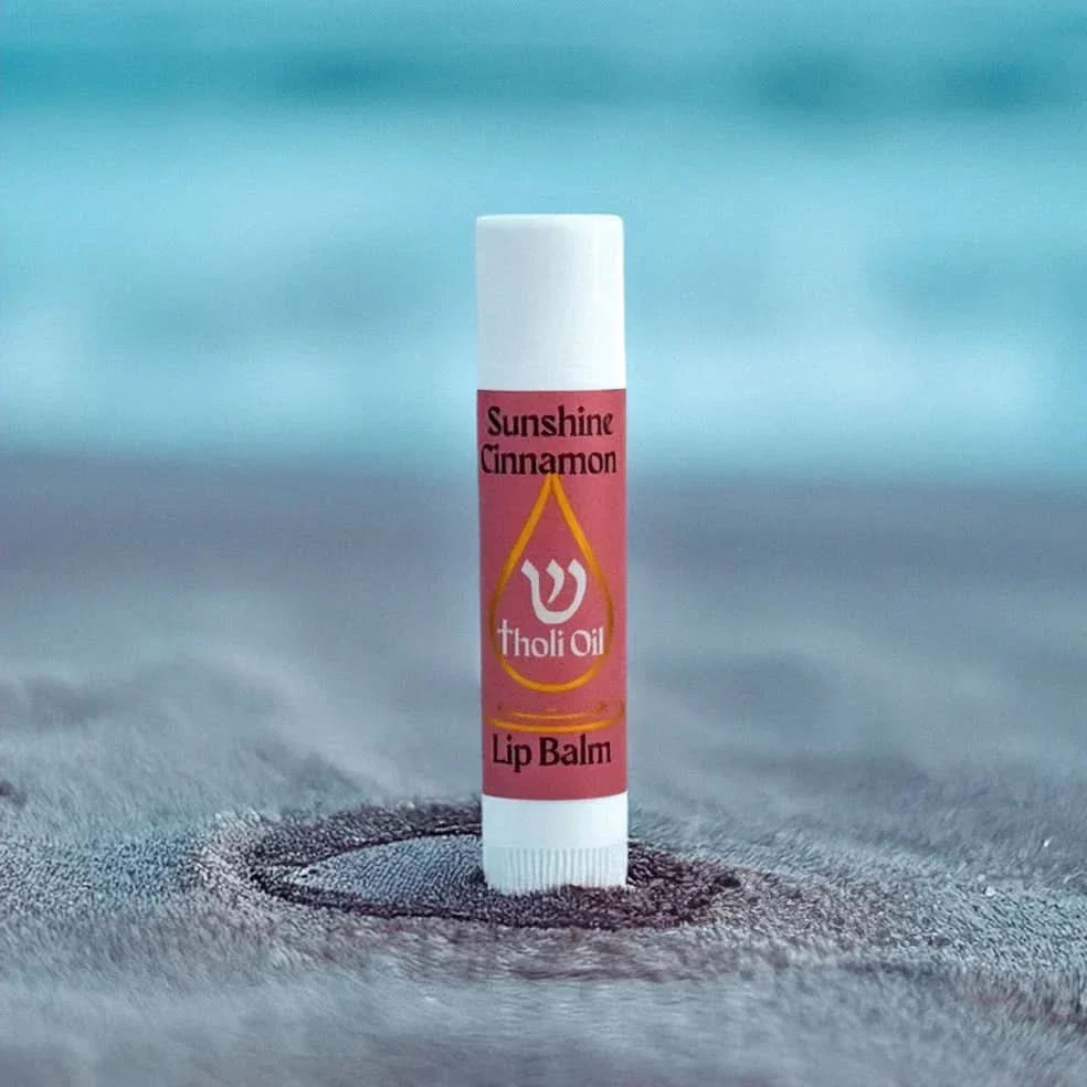 Tholi Oil Lip Balm - Sunshine Cinnamon Flavor, All Natural with Essential Oils