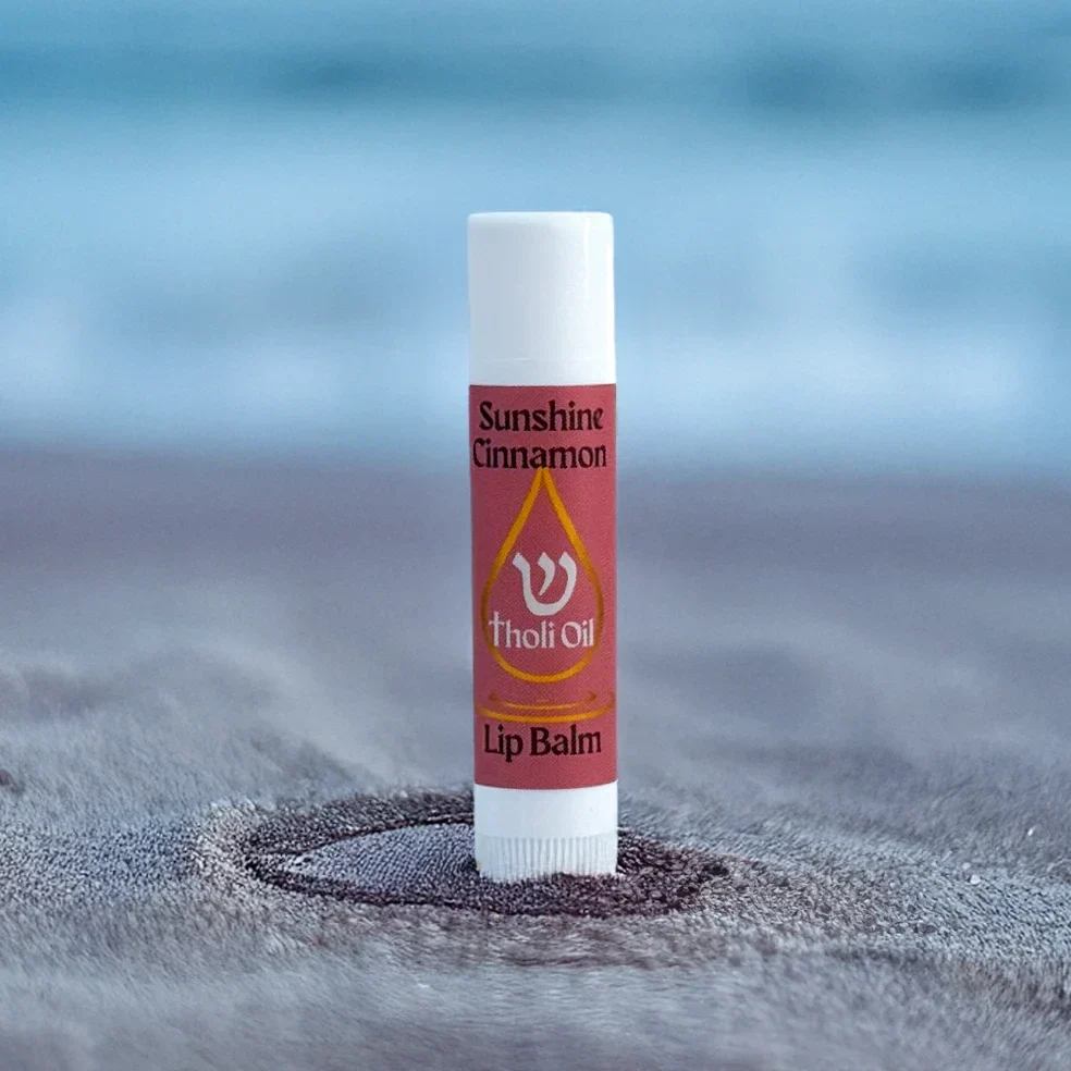 Tholi Oil Lip Balm - Sunshine Cinnamon Flavor, All Natural with Essential Oils
