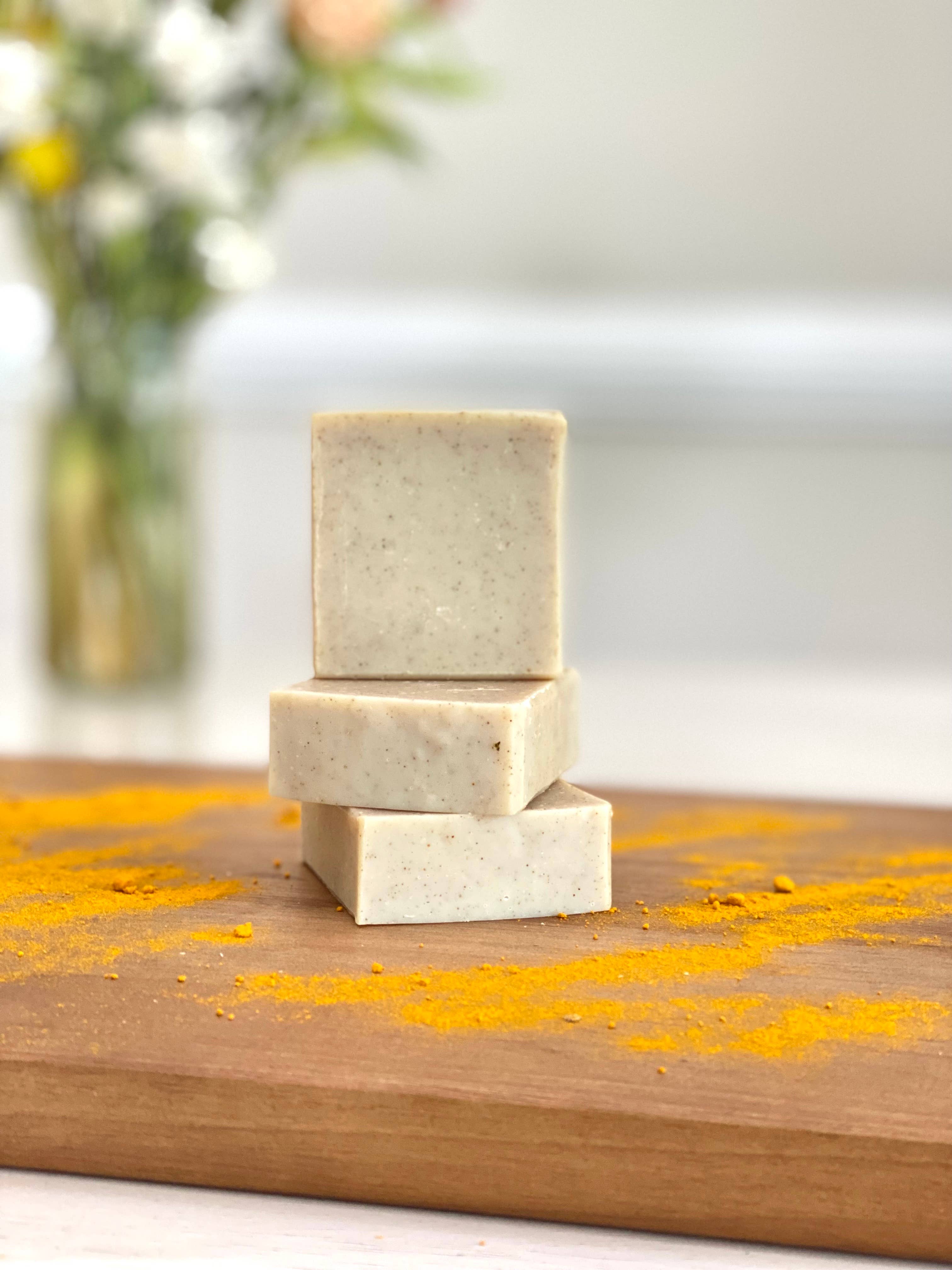 5 oz Goat's Milk Tumeric & Cinnamon Handcrafted Soap